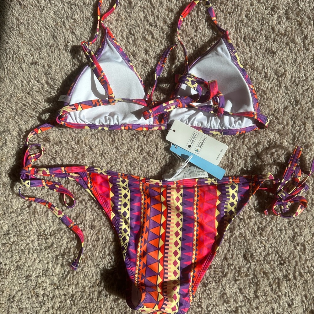 NWT Cupshe Boho Print Bikini Set - Picture 5 of 7